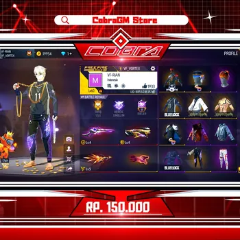Free Fire Accounts Akun Free Fire Vault 126 | Evo 3 | BlueLock | Sukuna | Infinity Conductor | Grafitto | Classic Jazz