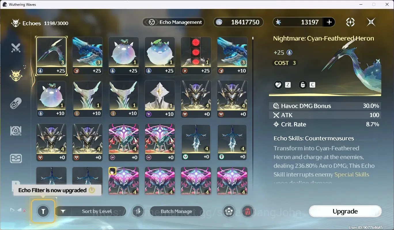 Wuthering Waves Accounts SEA|UL 48|Rank 5|1 Char Limited [Lucy R6 + Sign] + image 11