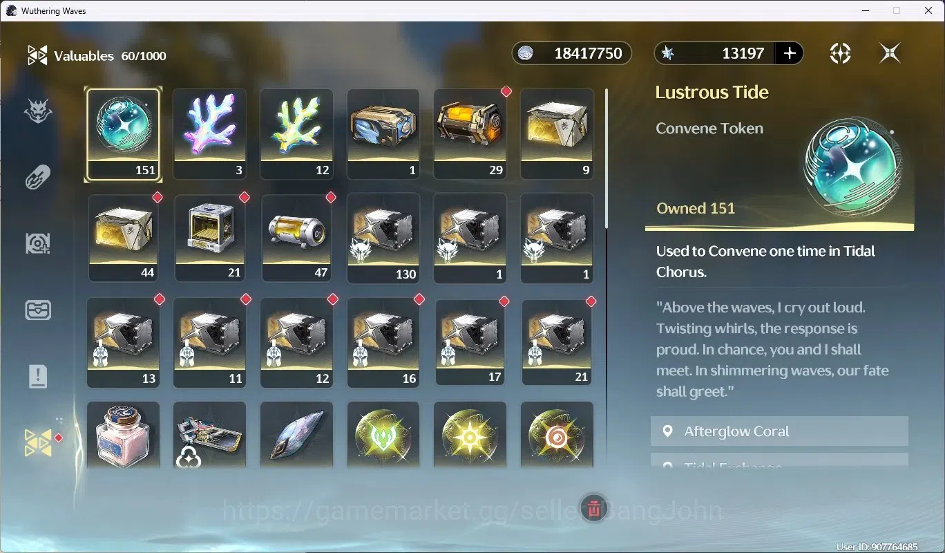 Wuthering Waves Accounts SEA|UL 48|Rank 5|1 Char Limited [Lucy R6 + Sign] + image 16