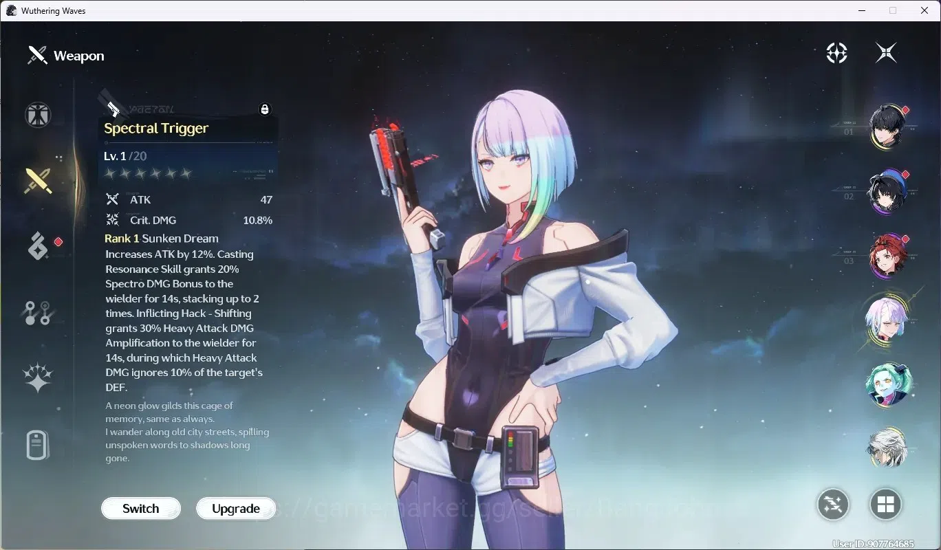 Wuthering Waves Accounts SEA|UL 48|Rank 5|1 Char Limited [Lucy R6 + Sign] + image 4
