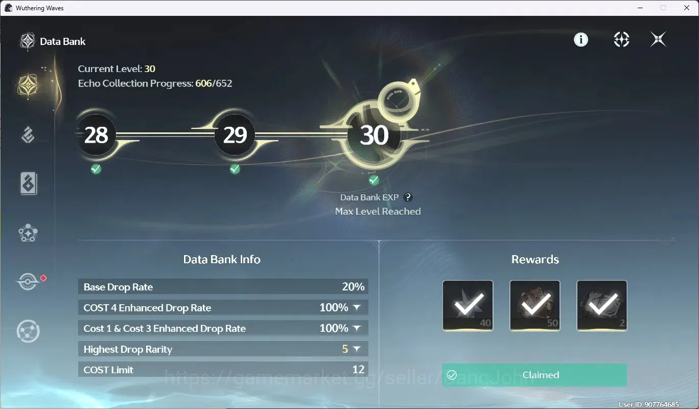 Wuthering Waves Accounts SEA|UL 48|Rank 5|1 Char Limited [Lucy R6 + Sign] + image 8
