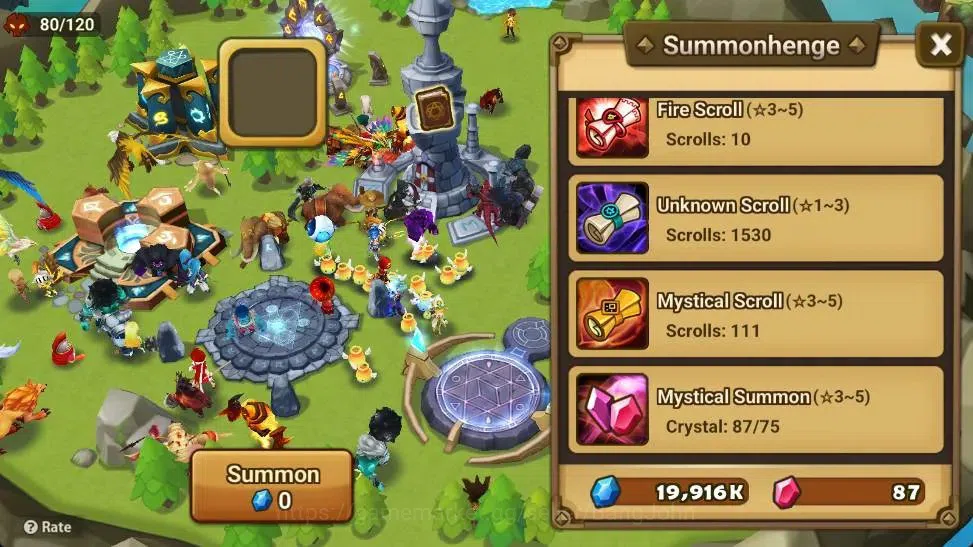 Summoners War: Sky Arena Accounts Starter GLOBAL | NB 5 TESHAR,Starter Gacha 115 12Y+160 11Y Scrool, 3 Legendary All 5