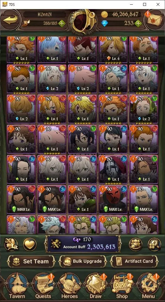 Buy The Seven Deadly Sins: Grand Cross Accounts - Global