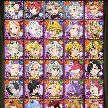 The Seven Deadly Sins: Grand Cross Accounts Starter Global|2,3M CC|Story CH 8|230 Diamonds|4LR+4UR (Subaru, Chaos Arthur