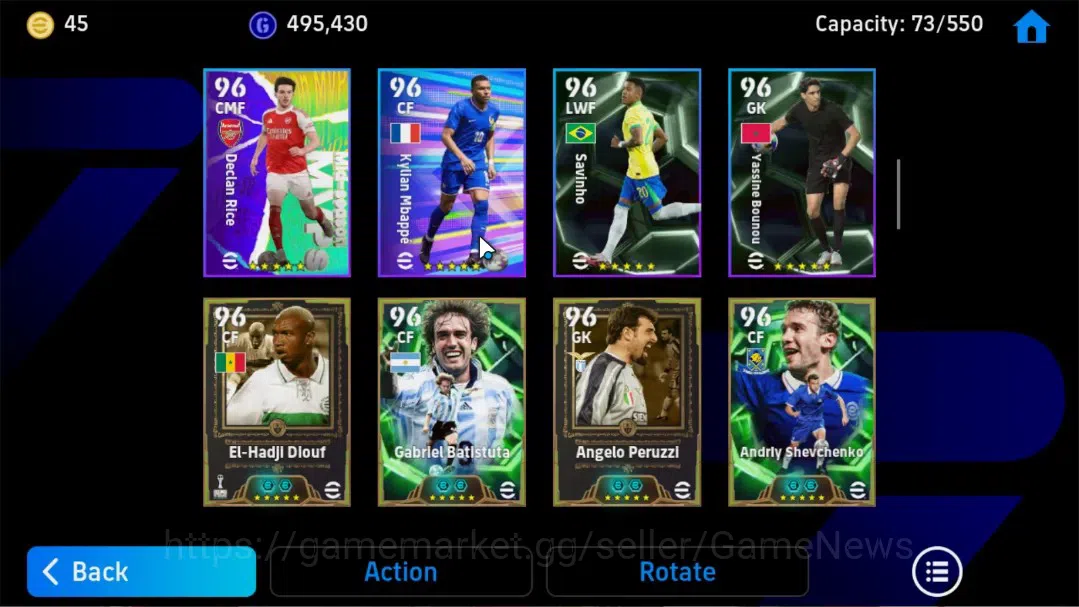 eFootball Accounts Android|BigTime Zlatan Ibrahimovic,Epic Luis Garci image 6