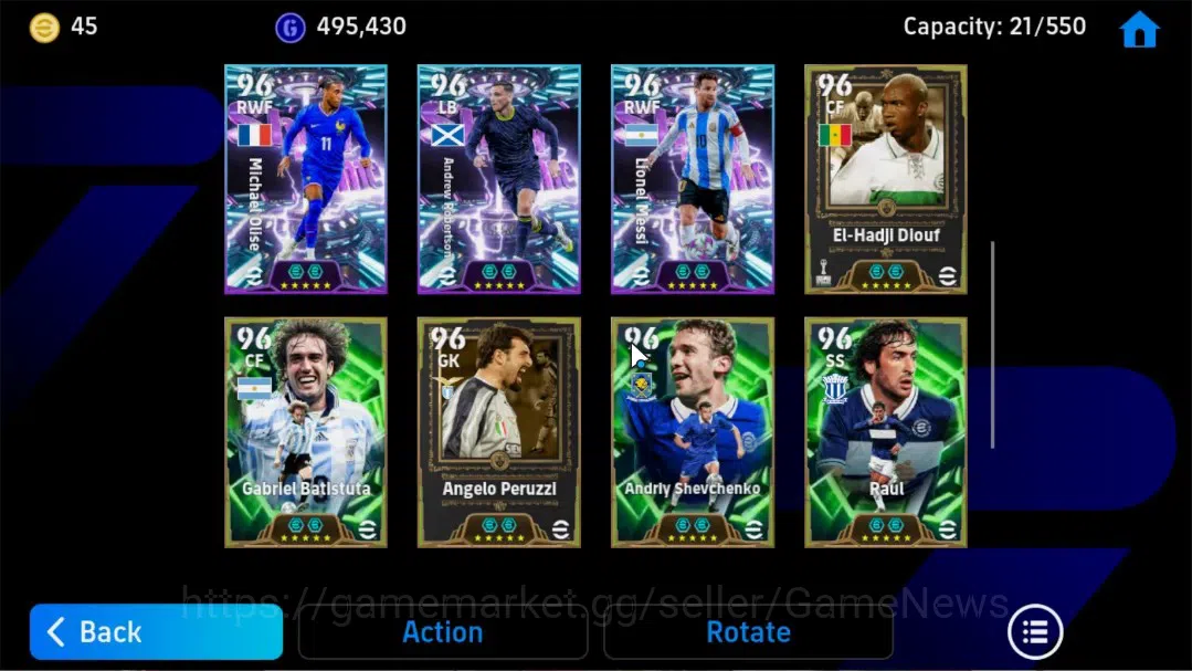 eFootball Accounts Android|BigTime Zlatan Ibrahimovic,Epic Luis Garci image 8