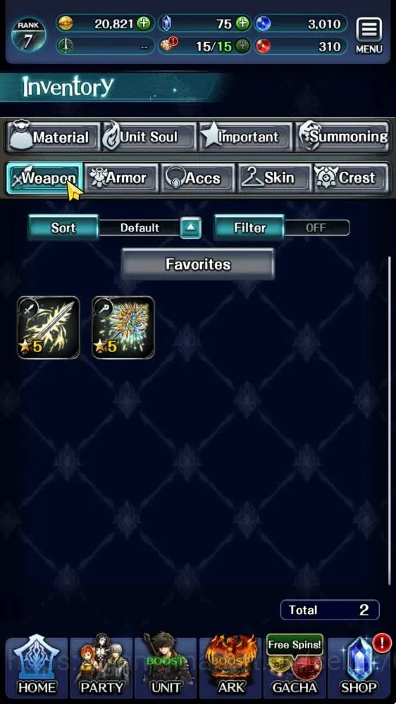 Last Cloudia Accounts Endgame GLOBAL|Rank 7|Collab Brave Frontier (Goddess Tilith,Fire God Vargas) Top Tier Unit (Goddess 9