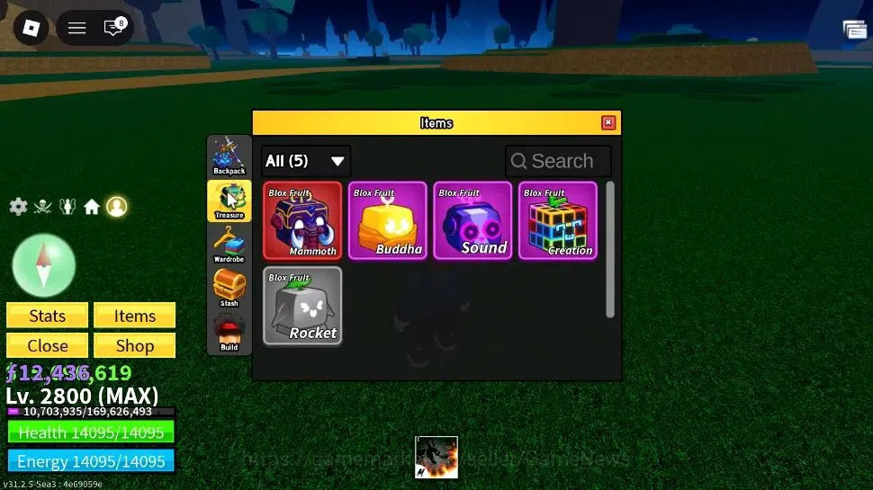 Roblox Accounts Blox Fruit|MAX Lv2800|Dragon Talon|5M Beli 12k Fra image 3
