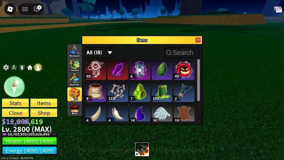 Roblox Accounts Blox Fruit|MAX Lv2800|Dragon Talon|5M Beli 12k Fra image 5