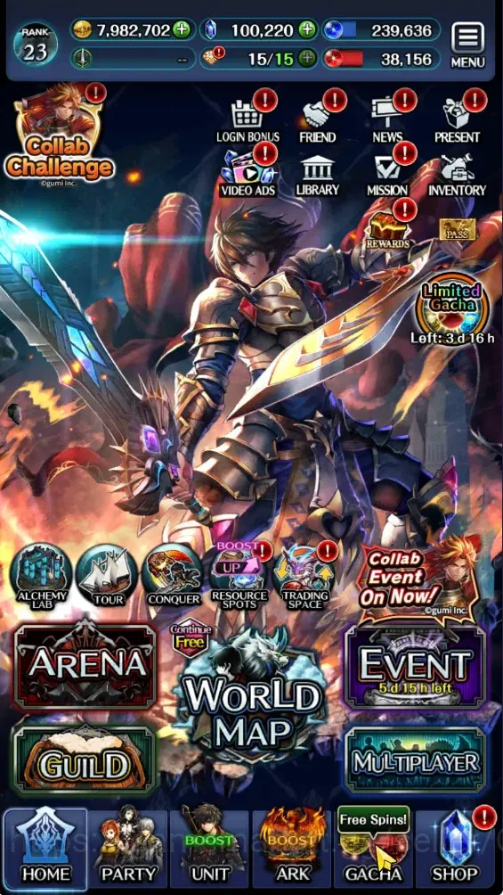Last Cloudia Accounts Endgame GLOBAL|Rank 23|100K Cryst|Top Tier Unit (OK Ark,FG Vargas,Lonardo,G Lilaha,NYM Kynei,KoG 15