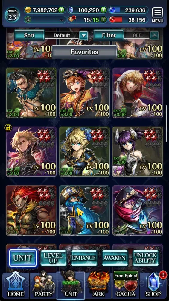 Last Cloudia Accounts Endgame GLOBAL|Rank 23|100K Cryst|Top Tier Unit (OK Ark,FG Vargas,Lonardo,G Lilaha,NYM Kynei,KoG 2