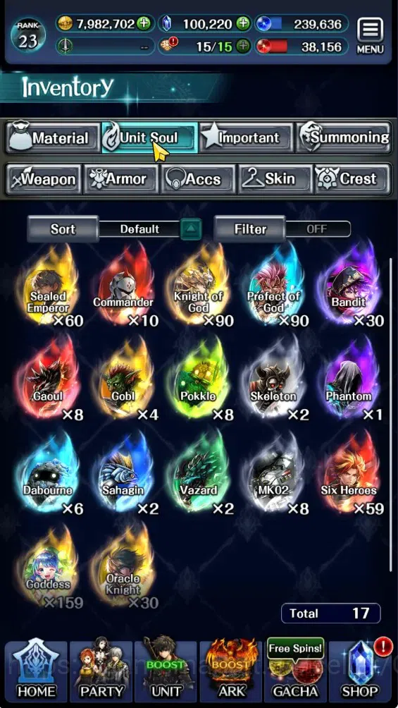 Last Cloudia Accounts Endgame GLOBAL|Rank 23|100K Cryst|Top Tier Unit (OK Ark,FG Vargas,Lonardo,G Lilaha,NYM Kynei,KoG 20