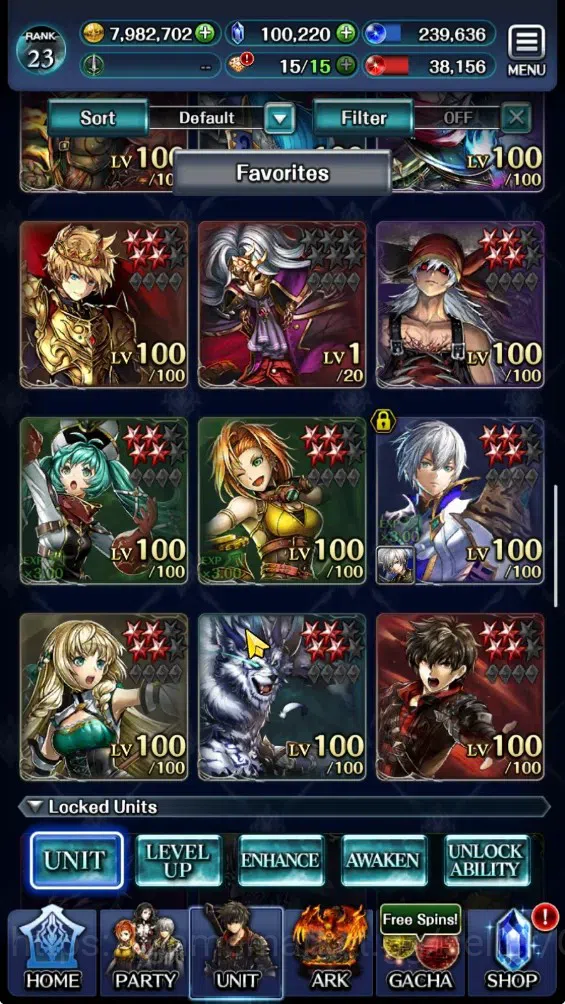 Last Cloudia Accounts Endgame GLOBAL|Rank 23|100K Cryst|Top Tier Unit (OK Ark,FG Vargas,Lonardo,G Lilaha,NYM Kynei,KoG 3