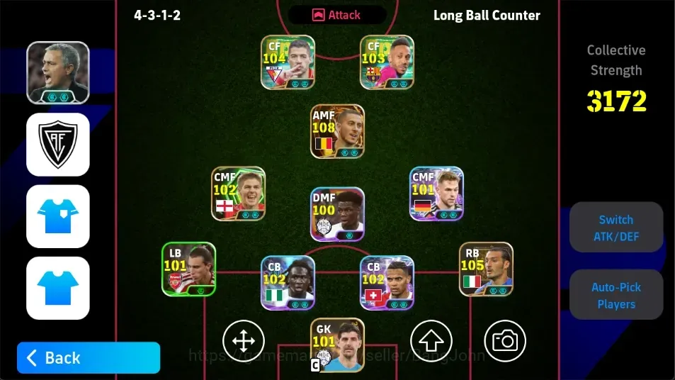 eFootball Accounts Legends & Iconic Players Android|PW 3172|BigT Hazard,Epic VanBasten Baggio Ronaldhinho Shinji Gerrard 1