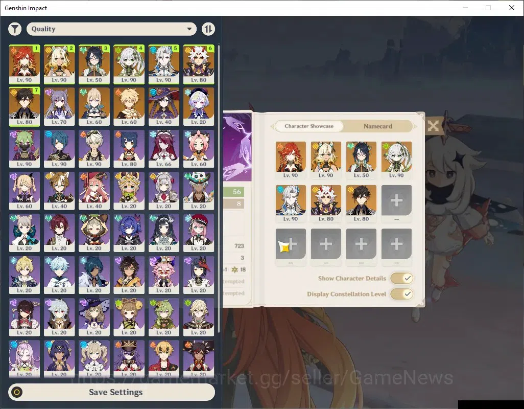 Genshin Impact Accounts ASIA|AR 56|7 Limited + 4 (*5Weapon)|[Neuvillette,I image 2