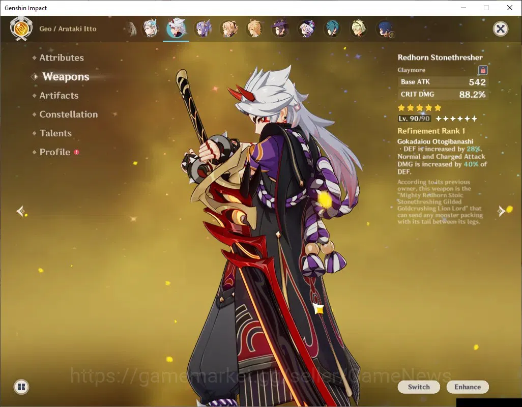Genshin Impact Accounts ASIA|AR 56|7 Limited + 4 (*5Weapon)|[Neuvillette,I image 5