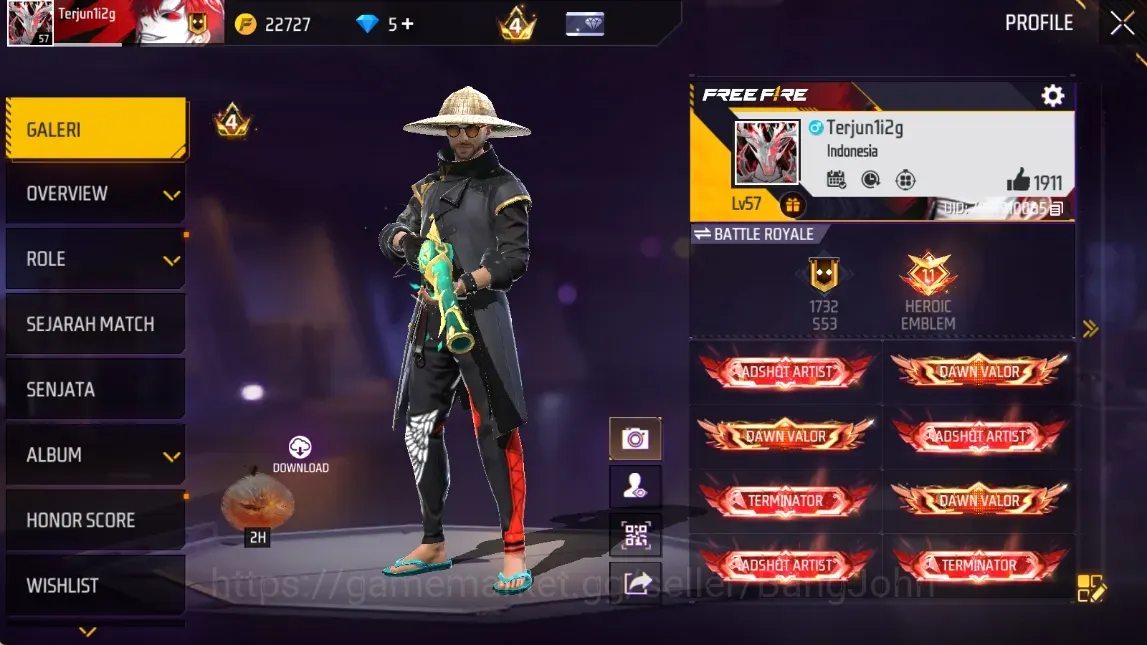Free Fire Accounts Indonesia|2 Evo 1