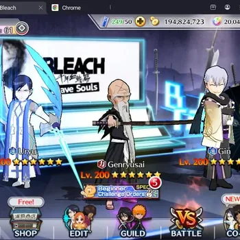 Bleach: Brave Souls Accounts Starter Global |89K BP+20K Orb|Fresh Story|Gin Japanese,RangikuSw23,Zangetsu Speed,Ulquiorra