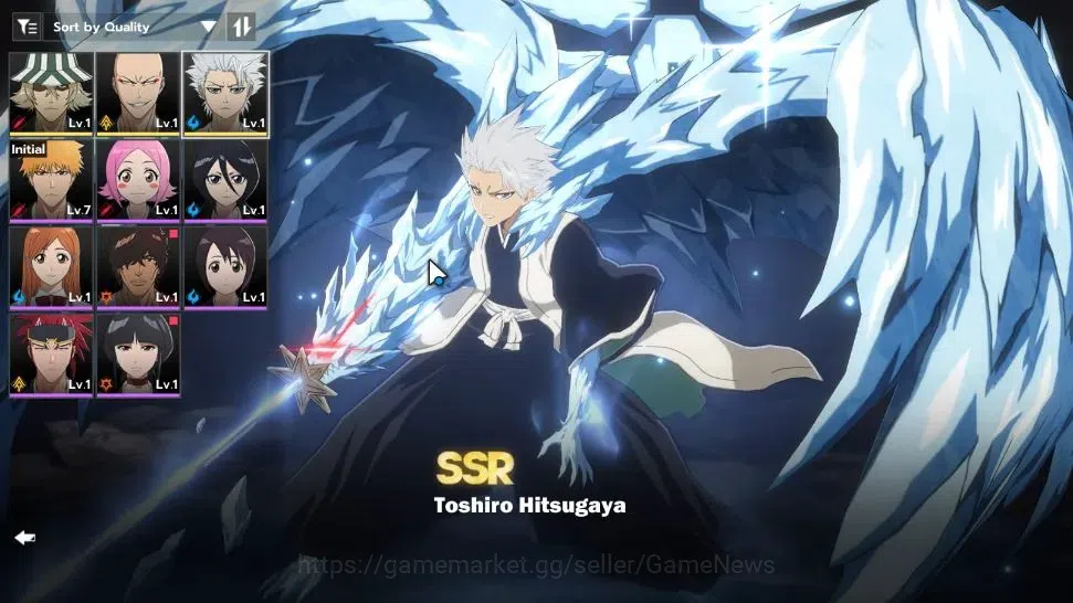 BLEACH: Soul Resonance Accounts Crunchyroll NA |Fresh Starter LV 3|3 SSR Toshiro H image 1