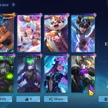 Mobile Legends: Bang Bang Accounts Collector Hero 127|Skins 210|Ex Glory 50|Emblem MAX|KOF Karina,Pegasus