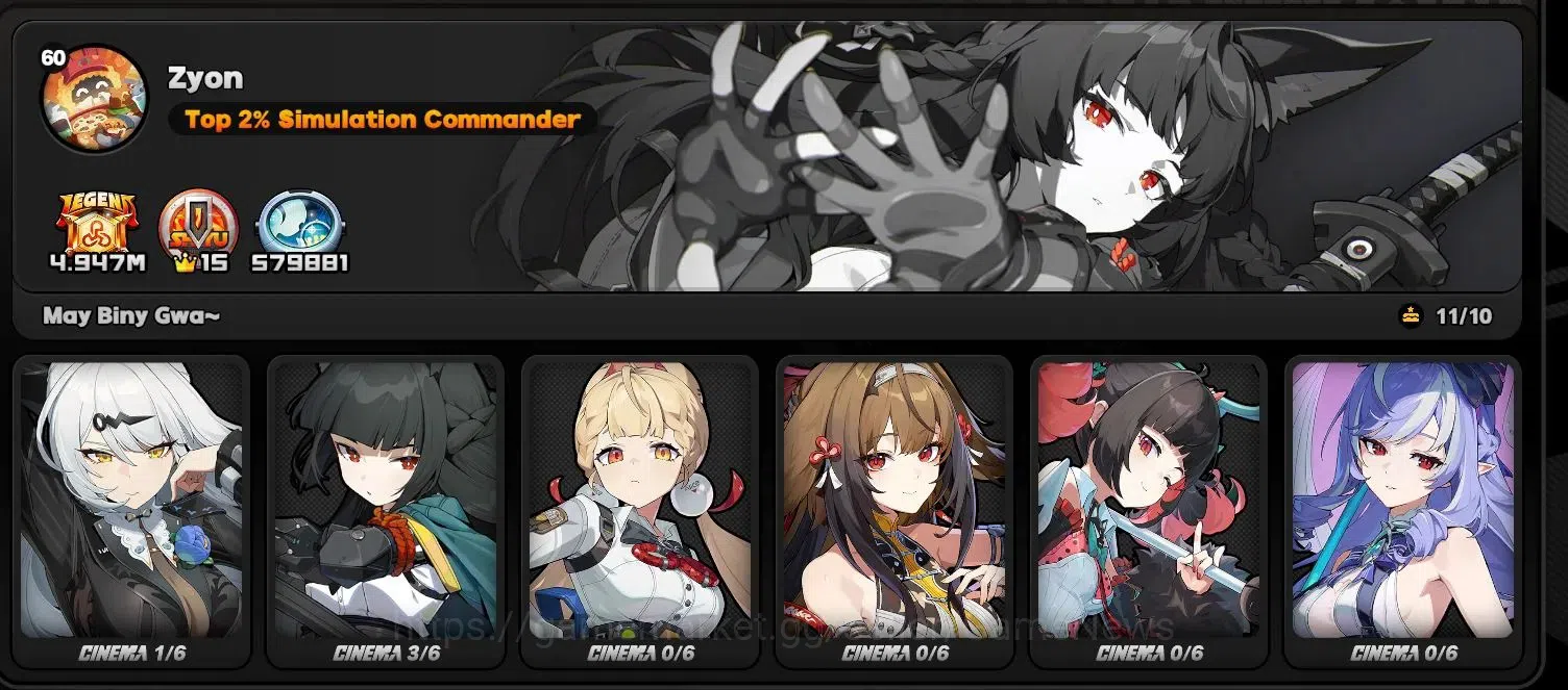 Zenless Zone Zero Accounts [Free GI] Asia ENDGAME 21 Limit 3 VoidHunter (Miya image 8