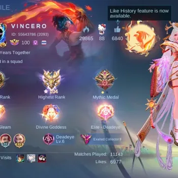 Mobile Legends: Bang Bang Accounts Others Global|482S|Exalted|KOF Chou Dyrroth Masha Karina,LEGEND Gusion Lunox,7