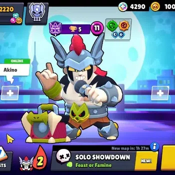 Brawl Stars Accounts 2220 Trophy|18 Brawlers 2 MaxLvl [DAMIAN,Shelly]|1 image 1