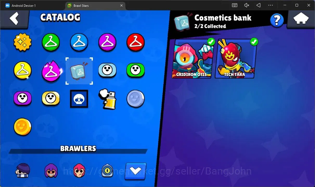 Brawl Stars Accounts Thropy 619|12 Brawler|1 Max HC(Shelly)|3 Mythic(Otis,Tara,Edgar),2 Epic(Edgar,Shelly)|2776 B|ProtectOff 13