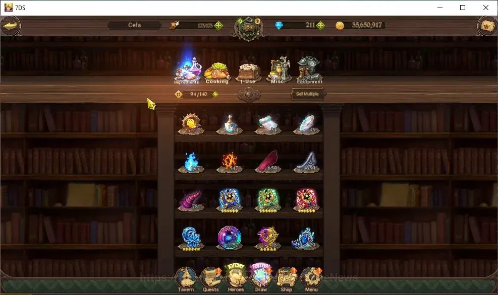 The Seven Deadly Sins: Grand Cross Accounts Global|1,1M CC|211 DM|22 LS|3 LR+6 UR|Nemesis Meli image 13