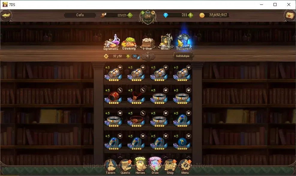 The Seven Deadly Sins: Grand Cross Accounts Global|1,1M CC|211 DM|22 LS|3 LR+6 UR|Nemesis Meli image 17