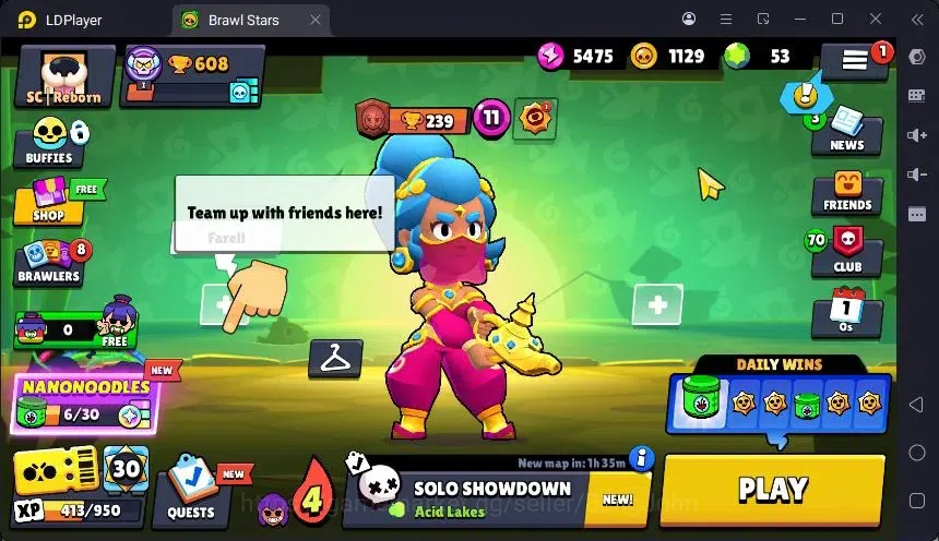 Brawl Stars Accounts Trophy 608 |12 Brawler|3 Power 1