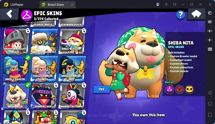 Brawl Stars Accounts Trophy 608 |12 Brawler|3 Power 10