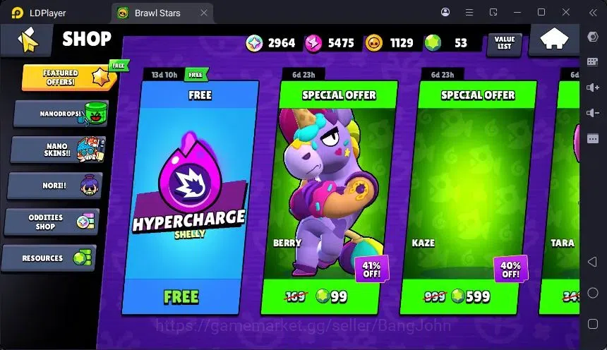 Brawl Stars Accounts Trophy 608 |12 Brawler|3 Power 4