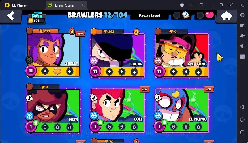 Brawl Stars Accounts Trophy 608 |12 Brawler|3 Power 5