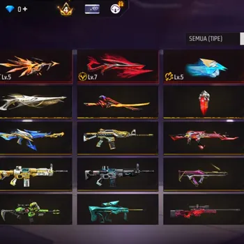 Free Fire Accounts PRIME 5 | EVO GUN 3 MAX 1 | VAULT 658 | EMOTE 99 | BAG 155 | WEAPON 596