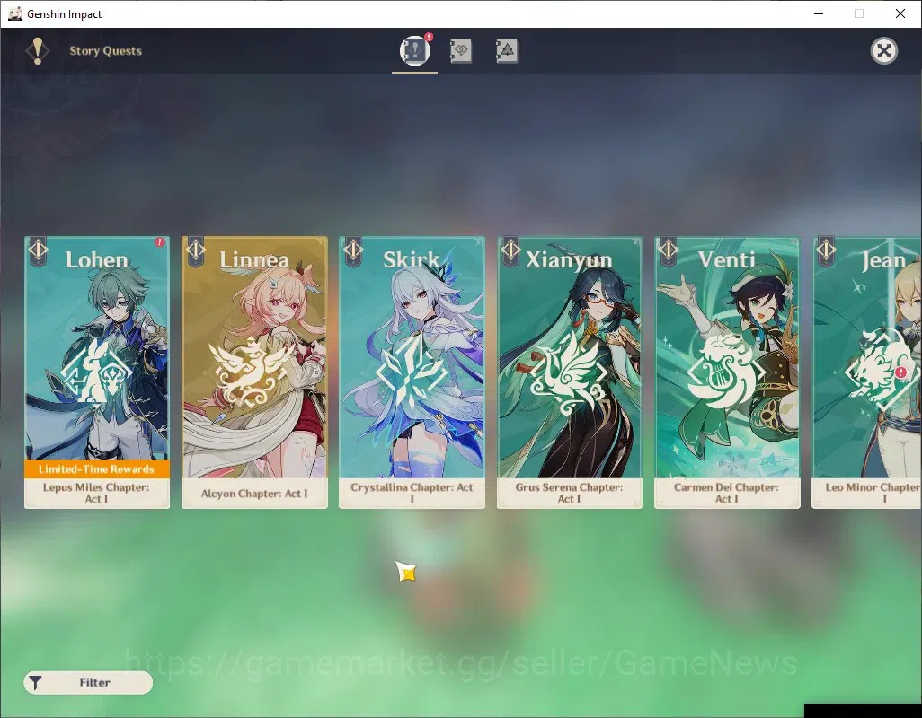 Genshin Impact Accounts Asia|AR 57|8 Limited + 4 (*5 Weapon)|PremTeam Arle image 17