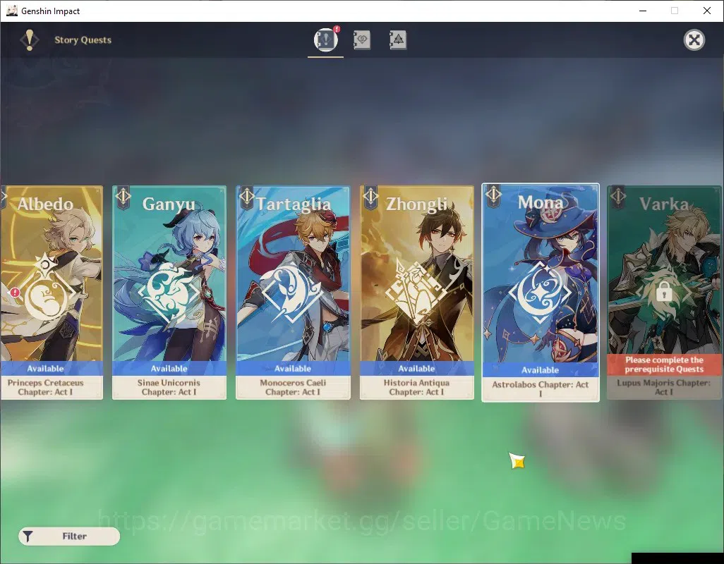 Genshin Impact Accounts Asia|AR 57|8 Limited + 4 (*5 Weapon)|PremTeam Arle image 18