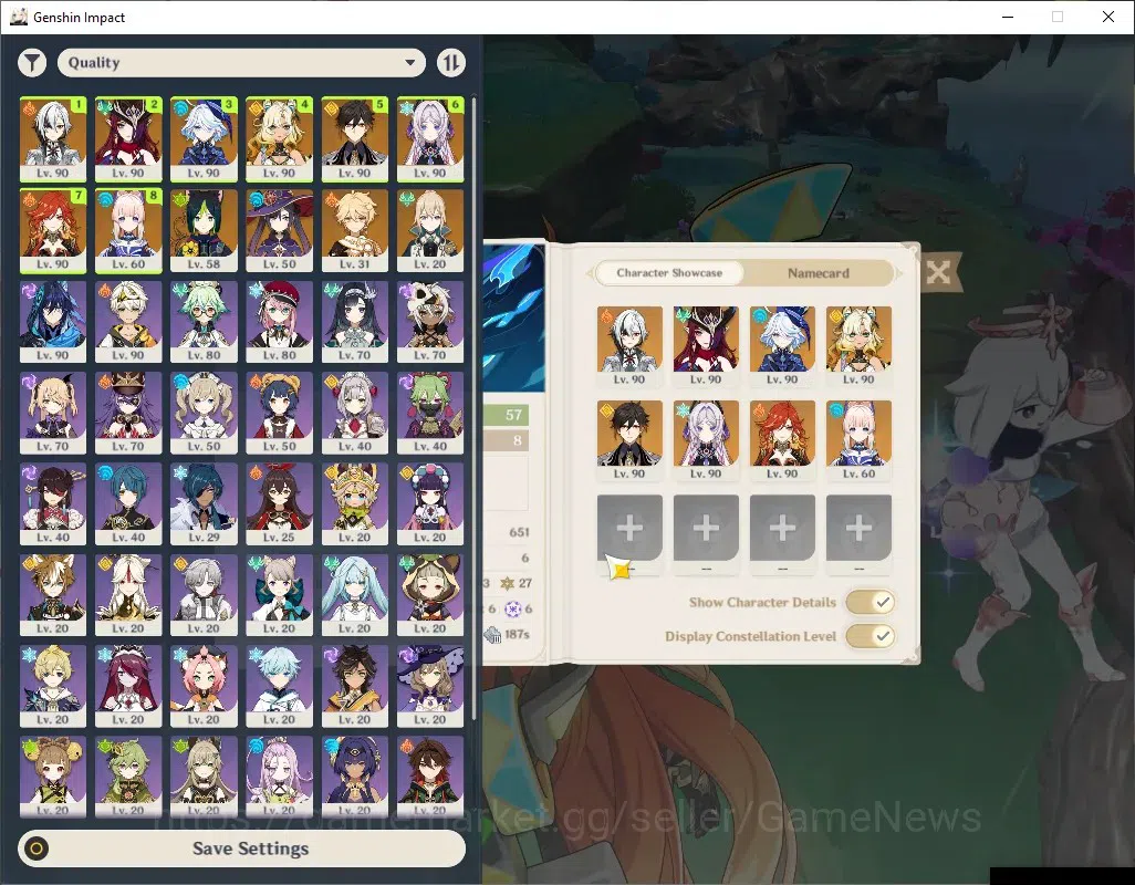Genshin Impact Accounts Asia|AR 57|8 Limited + 4 (*5 Weapon)|PremTeam Arle image 2
