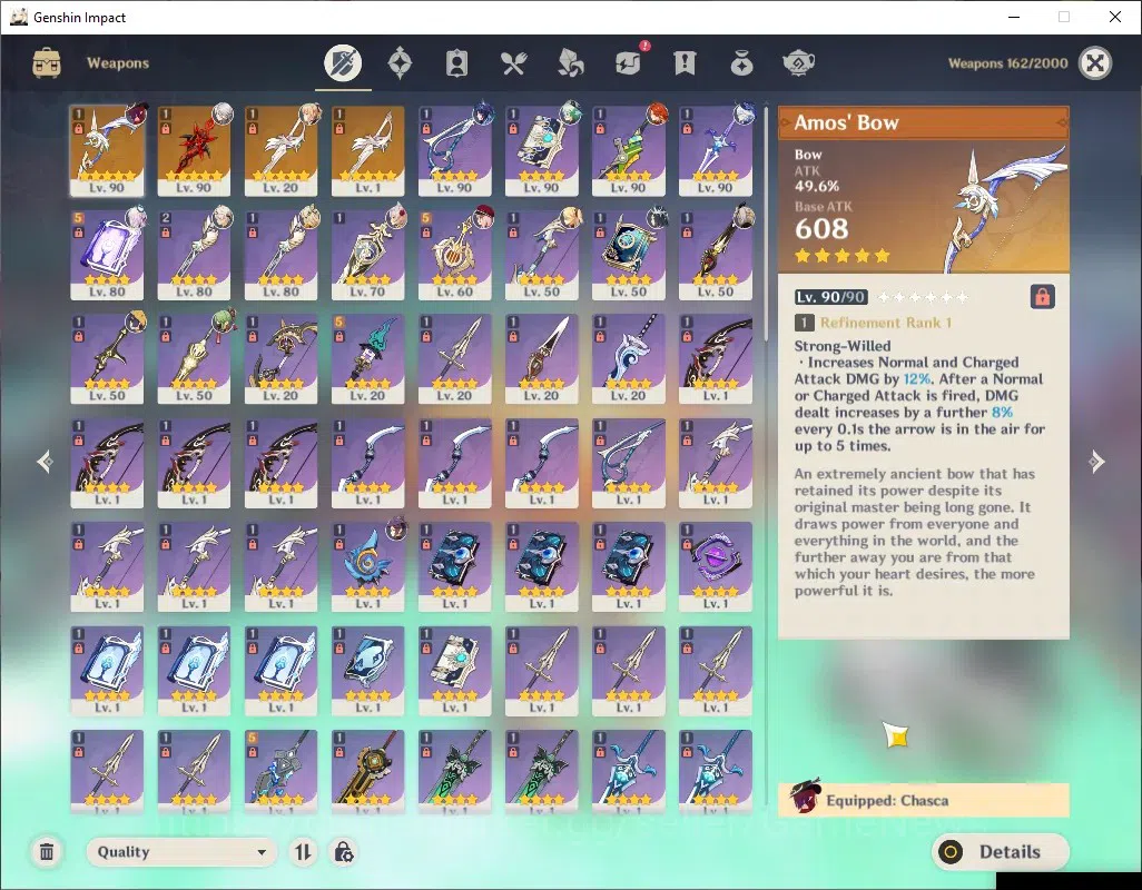 Genshin Impact Accounts Asia|AR 57|8 Limited + 4 (*5 Weapon)|PremTeam Arle image 4