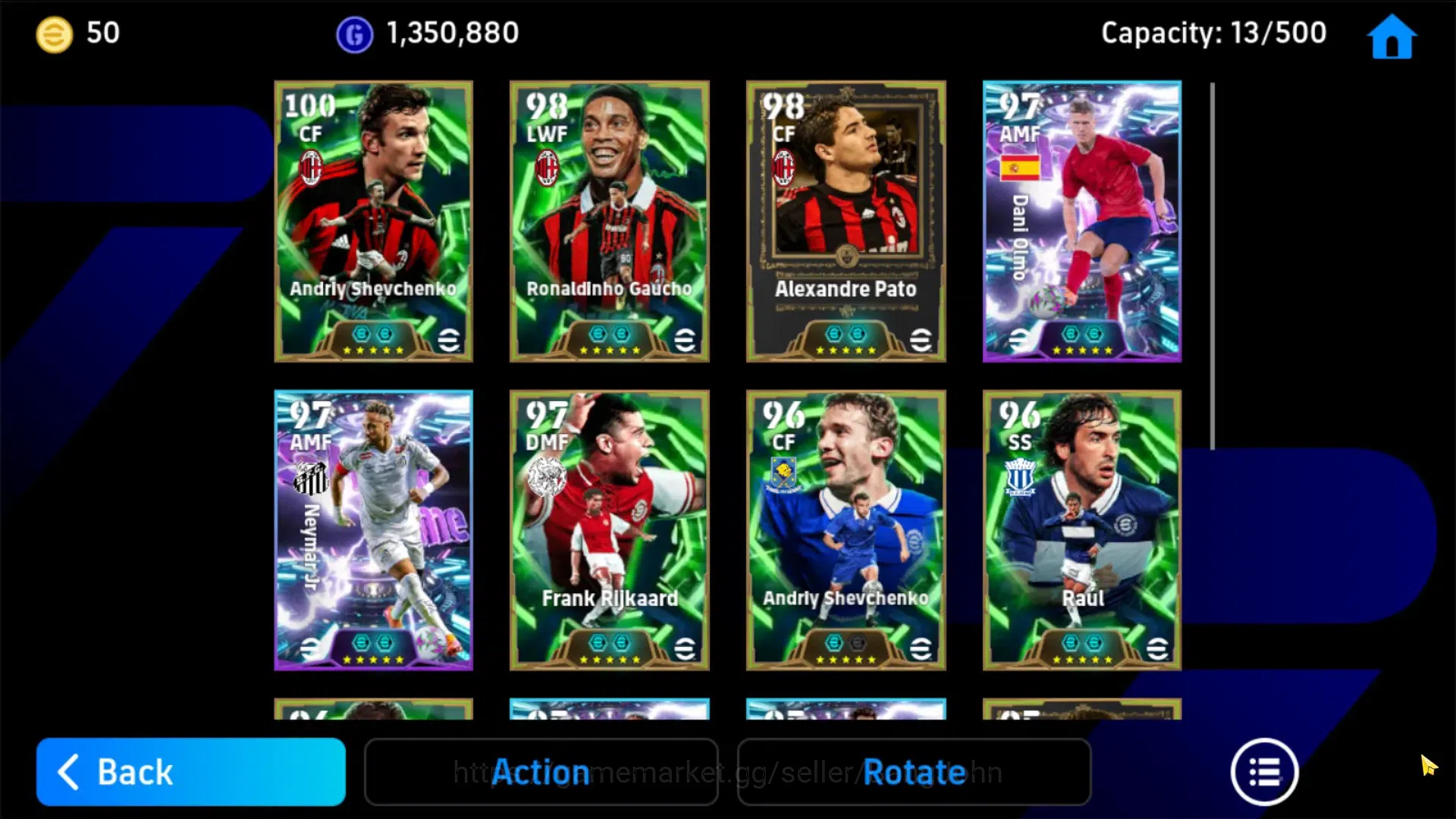 eFootball Accounts ANDROID|PW 3162|Shevchenko Epic new,Ronaldinho Epi image 2