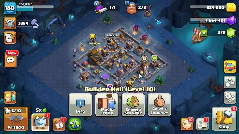 Clash of Clans Accounts LV 180|TH 14 - BH 10||Limited Skin|BK 71,AQ 68,GW  image 19