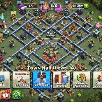 Clash of Clans High-End LV 180|TH 14 - BH 10||Limited Skin|BK 71,AQ 68,GW  image 1