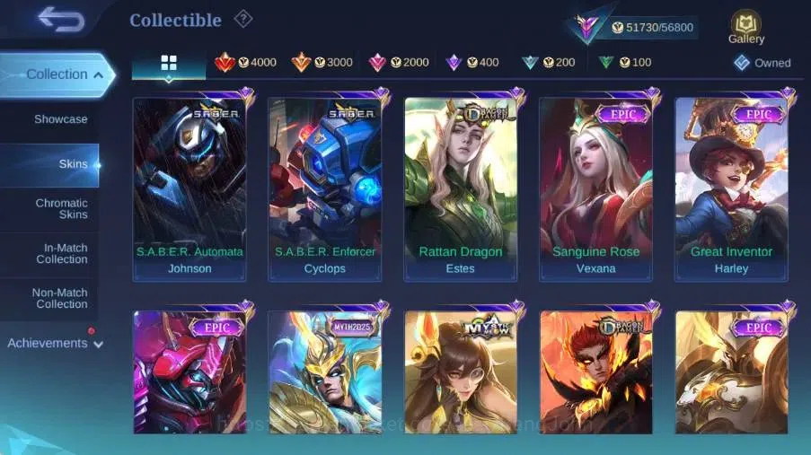 Mobile Legends: Bang Bang Accounts Global|Skin 260|Renowned|Collector Natalia,PACE Fa image 8