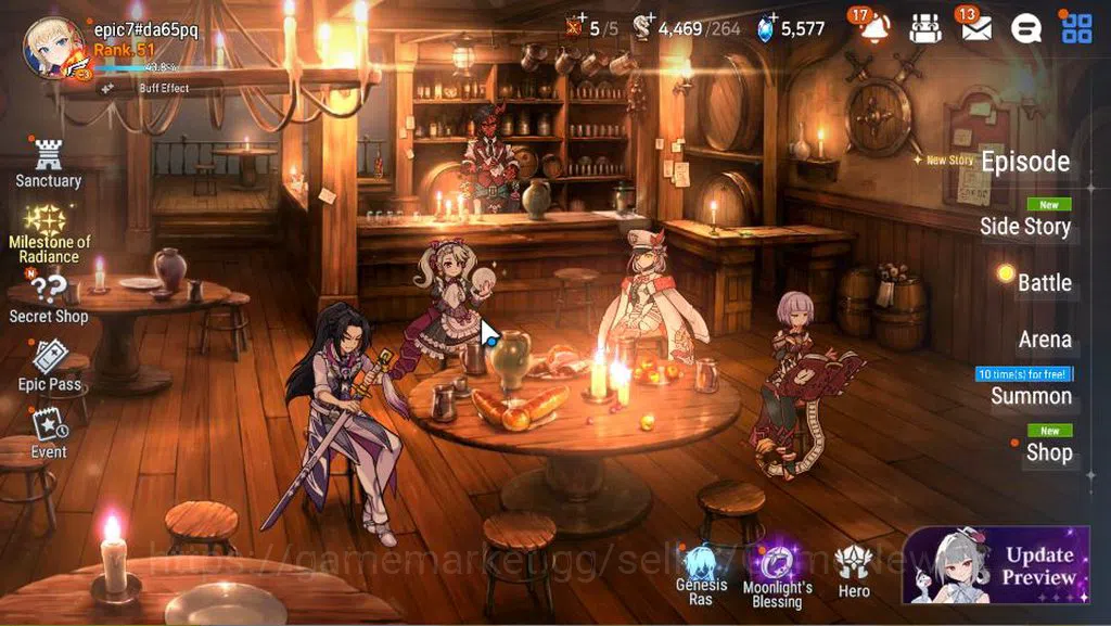 Epic Seven Accounts GLOBAL Unverif|New Era|4 ML(BM Haste,TEKayron,LCer image 1