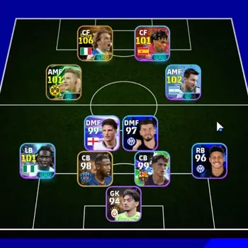 eFootball Accounts Legends & Iconic Players Android|Power 3018|Big Time Alessandro Del Piero|6 Show Time Lionel Messi,Lamine