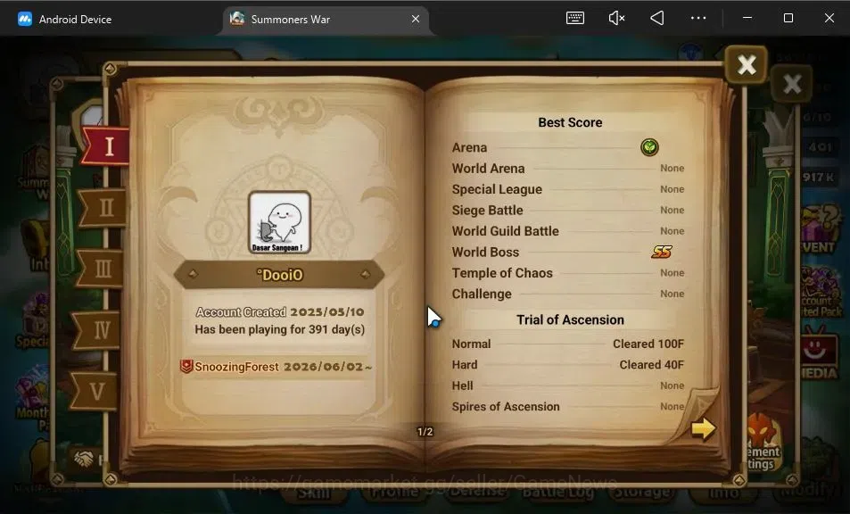 Summoners War: Sky Arena Accounts ASIA Lv82|2 LD[Grogen,Dyeus]|43 Total NB5[Angela,S image 3