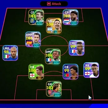 eFootball Accounts Legends & Iconic Players Android|Big Time Lionel Messi Argentina'26|Epic Patrick Vieira,Shevchenko,David