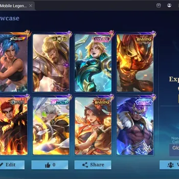 Mobile Legends: Bang Bang Accounts Collector Global|216S|Expert|KOF Karina.LBX Eudora,M3 Roger,Venom Hanabi,Zodiac