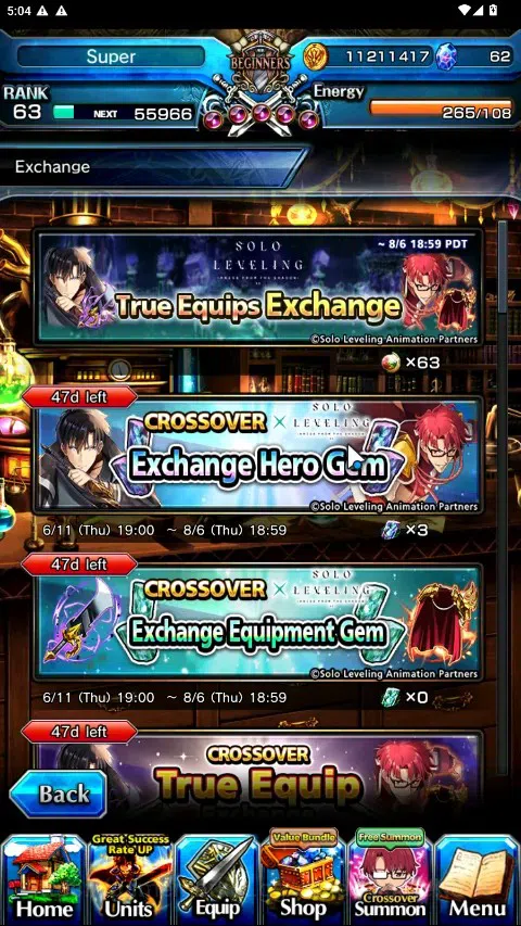 Grand Summoners Accounts Global|Rank 63|1 SpArt|28 Ascend 9 TW|(Saitama,Sai image 10