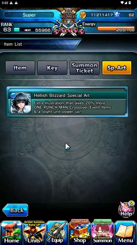 Grand Summoners Accounts Global|Rank 63|1 SpArt|28 Ascend 9 TW|(Saitama,Sai image 2